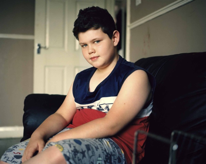 Abbie Trayler-Smith  Mason, age 11, at his home in Sheffield, UK.