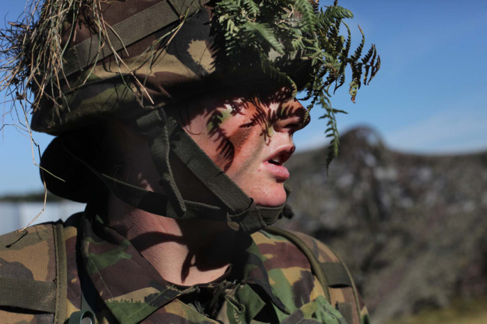 Abbie Trayler-Smith  Tatler writer Alice Cockerell joins Officer Cadets from Bleinham Coy Platoon on Ex FIRST ENCOUNTER in the Thetford Forest.  The Platoon of Officer Cadets are in their second term at Sandhurst and nick name this exercise which involves digging 6 foot trenches while undergoing serious sleep deprivation, Ex WORST ENCOUNTER.